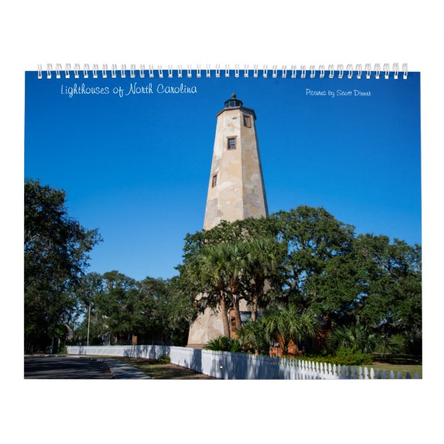Lighthouses of North Carolina Calendar Large (Cover)