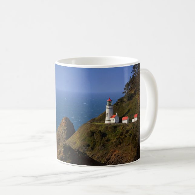 Lighthouses | Oregon Coast Lighthouse Coffee Mug (Front Right)