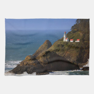 Lighthouses   Oregon Coast Lighthouse Tea Towel