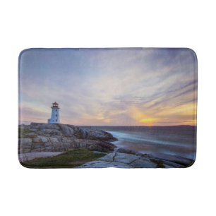 Lighthouses   Peggy's Cove Lighthouse Nova Scotia Bath Mat