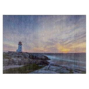 Lighthouses   Peggy's Cove Lighthouse Nova Scotia Cutting Board