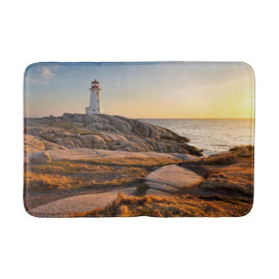 Lighthouses   Peggy's Cove Nova Scotia Bath Mat
