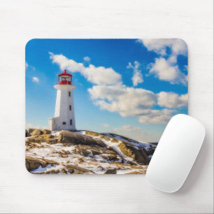 Lighthouses Peggy's Cove Nova Scotia Mouse Mat