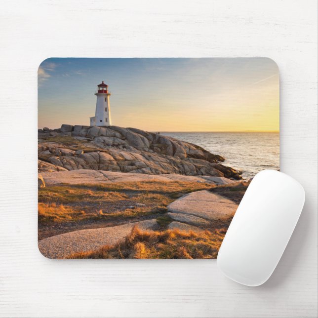 Lighthouses | Peggy's Cove Nova Scotia Mouse Mat (With Mouse)