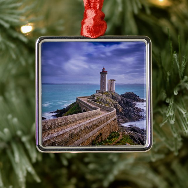 Lighthouses | Petit Minou Lighthouse France Metal Tree Decoration (Tree)