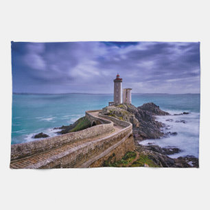 Lighthouses Petit Minou Lighthouse France Tea Towel