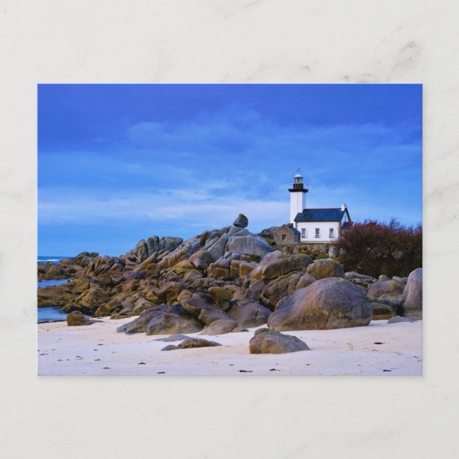 Lighthouses | Phare de Pontusval France Finistere Postcard (Front)