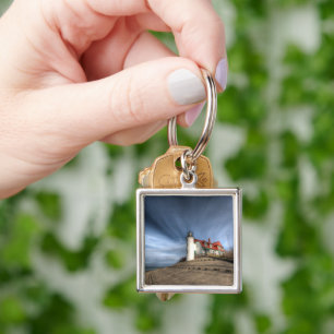 Lighthouses Point Betsie Lake Michigan Key Ring