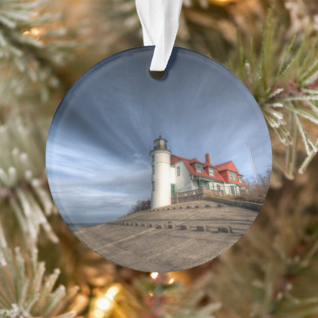 Lighthouses | Point Betsie Lake Michigan Ornament (Tree)