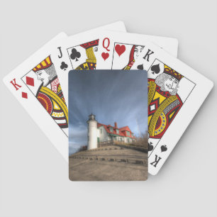 Lighthouses   Point Betsie Lake Michigan Playing Cards