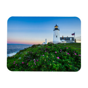 Lighthouses Point Lighthouse Bristol Maine Magnet