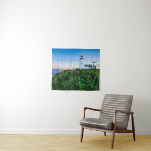 Lighthouses Point Lighthouse Bristol Maine Tapestry