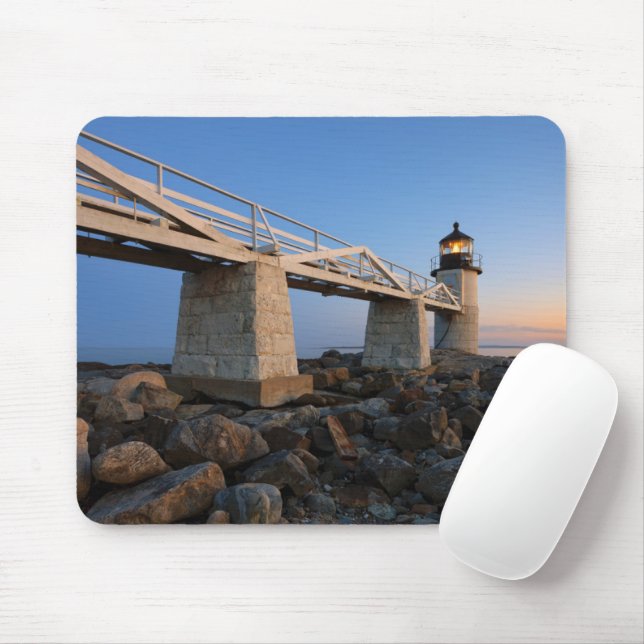Lighthouses | Port Clyde Maine Lighthouse Mouse Mat (With Mouse)