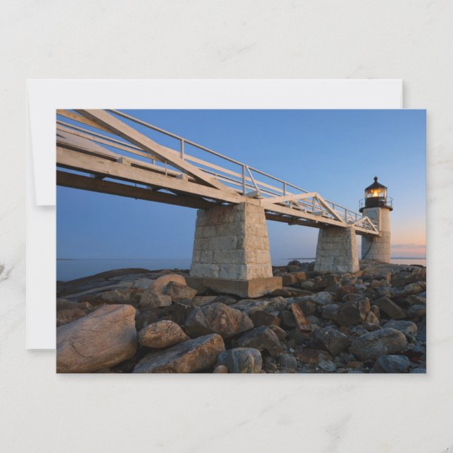 Lighthouses | Port Clyde Maine Lighthouse Thank You Card (Front)