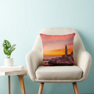 Lighthouses    Portland Head Cape Elizabeth Maine Cushion