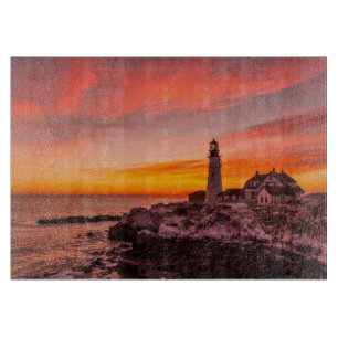 Lighthouses    Portland Head Cape Elizabeth Maine Cutting Board
