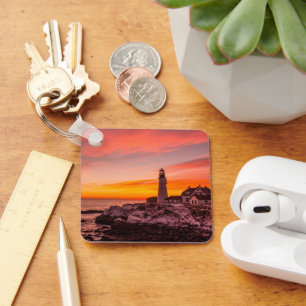Lighthouses Portland Head Cape Elizabeth Maine Key Ring