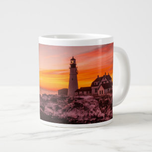 Lighthouses    Portland Head Cape Elizabeth Maine Large Coffee Mug