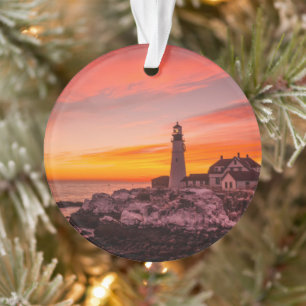 Lighthouses    Portland Head Cape Elizabeth Maine Ornament