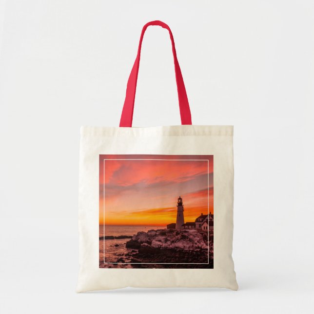 Lighthouses |  Portland Head Cape Elizabeth Maine Tote Bag (Front)