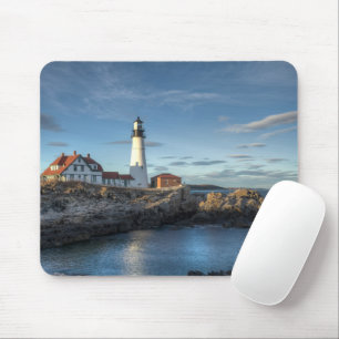 Lighthouses   Portland Head Light Lighthouse Mouse Mat