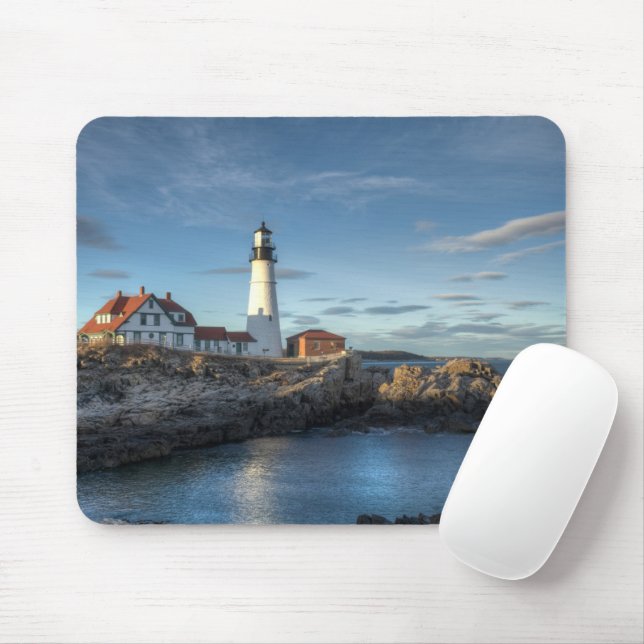 Lighthouses | Portland Head Light Lighthouse Mouse Mat (With Mouse)