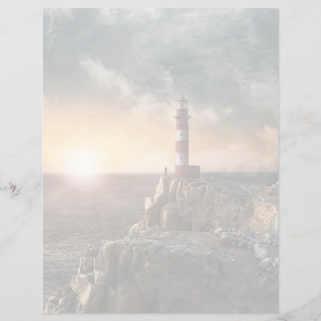 Lighthouses | Red & White Lighthouse (Front)