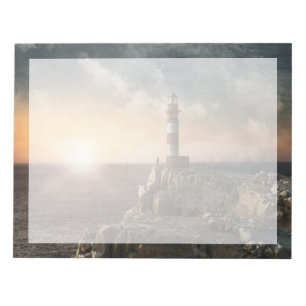 Lighthouses Red & White Lighthouse Notepad