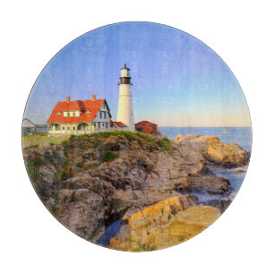 Lighthouses   Rockport Lighthouse Maine Cutting Board