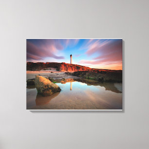 Lighthouses   Sea-Light Lossiemouth Scotland Canvas Print