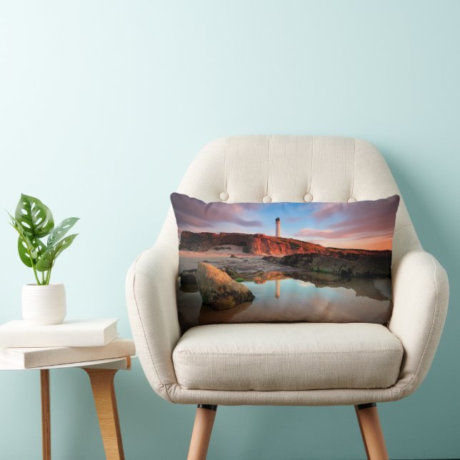 Lighthouses | Sea-Light Lossiemouth Scotland Lumbar Cushion (Chair)