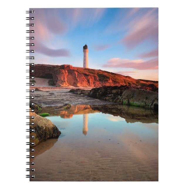 Lighthouses | Sea-Light Lossiemouth Scotland Notebook (Front)