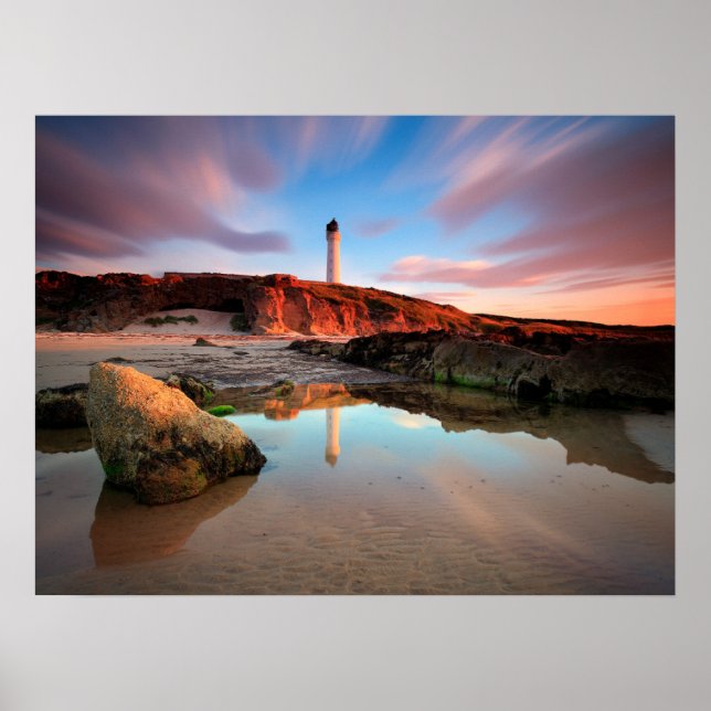Lighthouses | Sea-Light Lossiemouth Scotland Poster (Front)