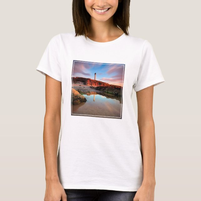 Lighthouses | Sea-Light Lossiemouth Scotland T-Shirt (Front)