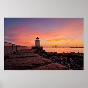 Lighthouses   South Portland, Maine Poster