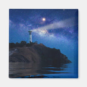 Lighthouses Starry Night Lighthouse Magnet
