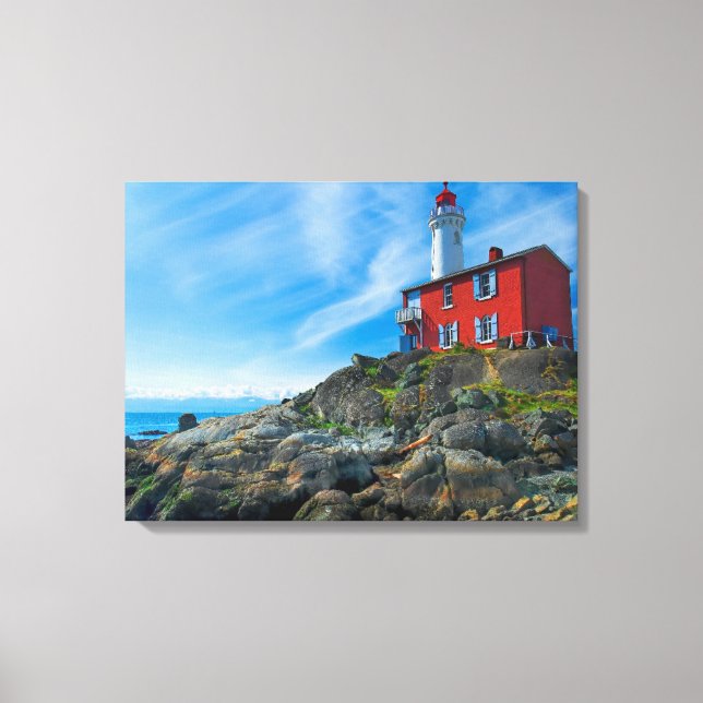 Lighthouses | Victoria Harbor Vancouver Island Canvas Print (Front)