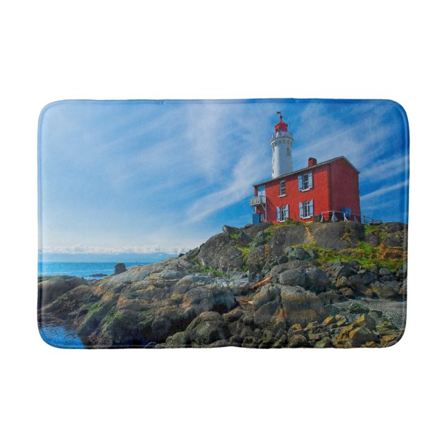 Lighthouses | Victoria Harbour Vancouver Island Bath Mat (Front)