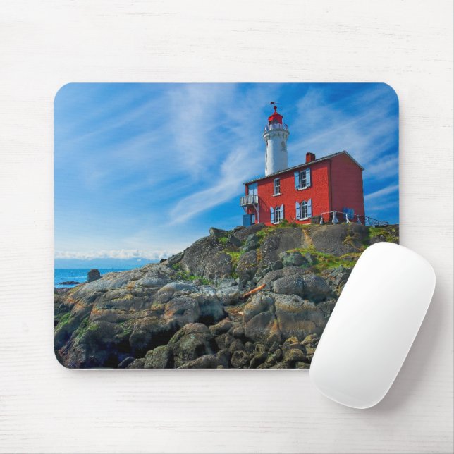 Lighthouses | Victoria Harbour Vancouver Island Mouse Mat (With Mouse)