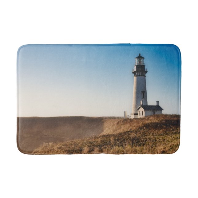Lighthouses | Yaquina Head Lighthouse Oregon Bath Mat (Front)