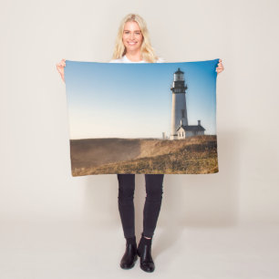 Lighthouses   Yaquina Head Lighthouse Oregon Fleece Blanket