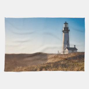 Lighthouses   Yaquina Head Lighthouse Oregon Tea Towel