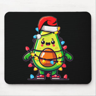 Lighting Avocado Ugly Christmas Sweater Guacamole Mouse Mat