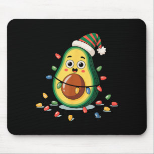 Lighting Avocado Ugly Christmas Sweater Guacamole Mouse Mat