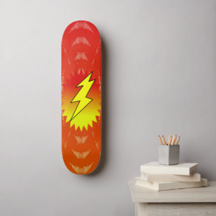 lighting bolt skateboard