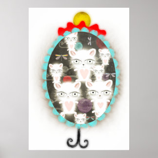 Lighting cats dragonfly childrens room Colossal Poster