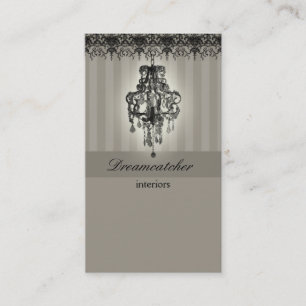 Lighting Chandelier Real Estate Business Card Bg