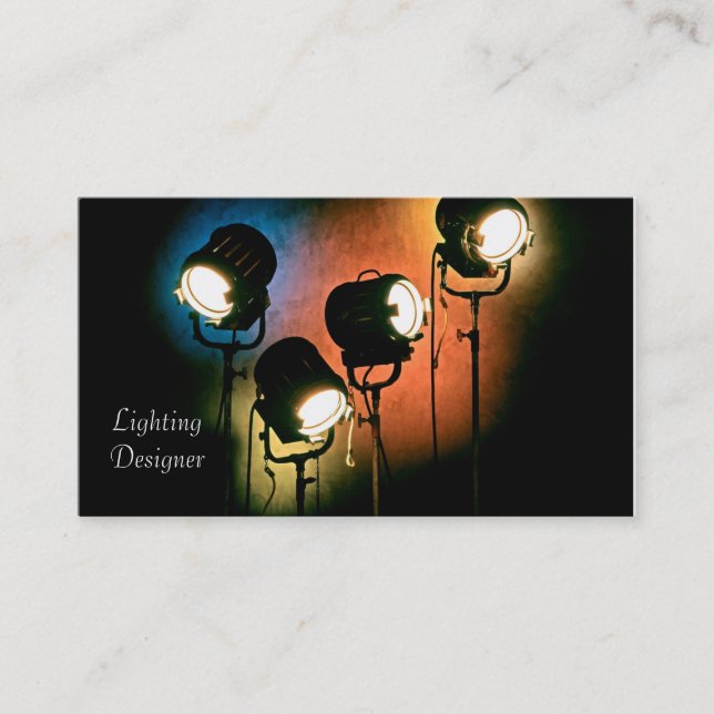 Lighting Designer business cards (Front)