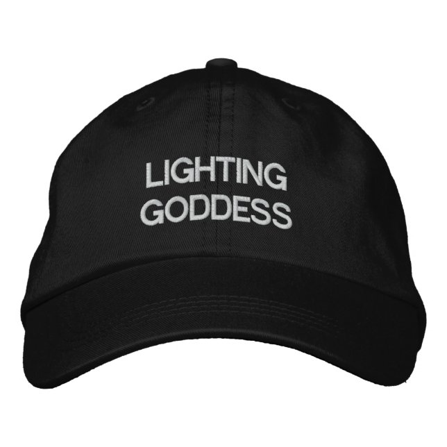 Lighting Goddess Embroidered Hat (Front)