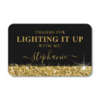 Lighting It Up Thank You Personalised Party Favour